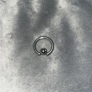 10 Gauge 1/2 Body Piercing Jewelry Stainless Steel Hoop and Ball